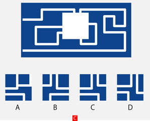 Mind game, Brain questions - IQ TEST, Visual intelligence questions, Find the missing part.
