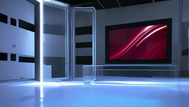 Immersive TV Studio: 3D Virtual TV On Wall
