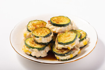 ズッキーニのはさみ焼き