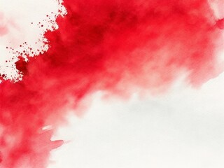 Red abstract watercolor background template