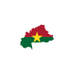 Fototapeta premium Burkina faso flags icon set, Burkina faso independence day icon set vector sign symbol