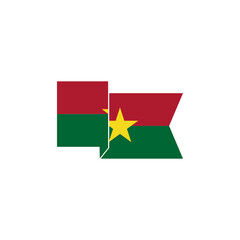 Burkina faso flags icon set, Burkina faso independence day icon set vector sign symbol