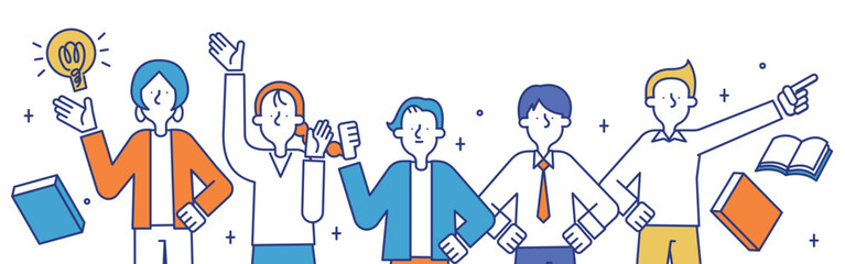 特許知財の職種で働く男性と女性