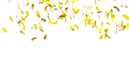 confetti background for celebrations concept, transparent in png format.