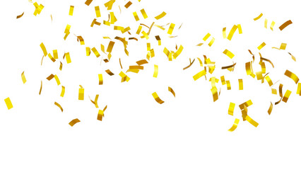 confetti background for celebrations concept, transparent in png format.