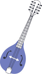 Mandolin.Italian stringed musical instrument of the Middle Ages.
