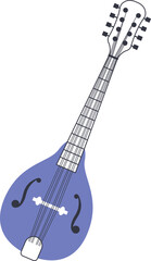 Obraz premium Mandolin.Italian stringed musical instrument of the Middle Ages.