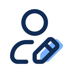 Obraz premium edit profile filled line icon
