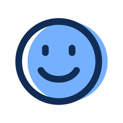 happy filled line icon