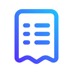 invoice gradient icon