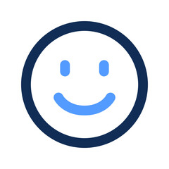 Fototapeta premium happy outline color icon