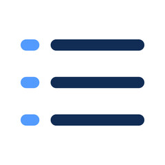 Obraz premium list outline color icon