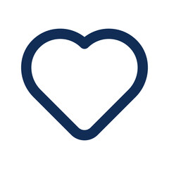 love outline color icon