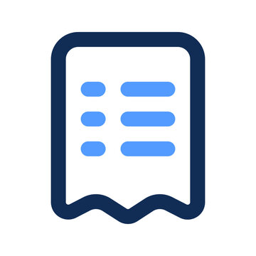 recommend clip art: invoice outline color icon