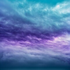 Naklejka na ściany i meble Mist texture. Color smoke. Paint water mix. Mysterious storm sky. Blue purple glowing fog cloud wave abstract art background with free space.