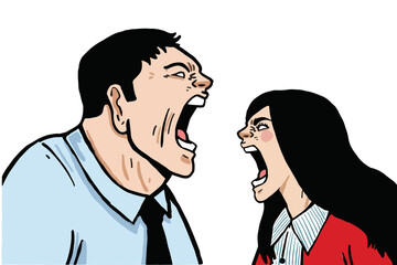cartoon female office worker male employee shouting vent-01.png