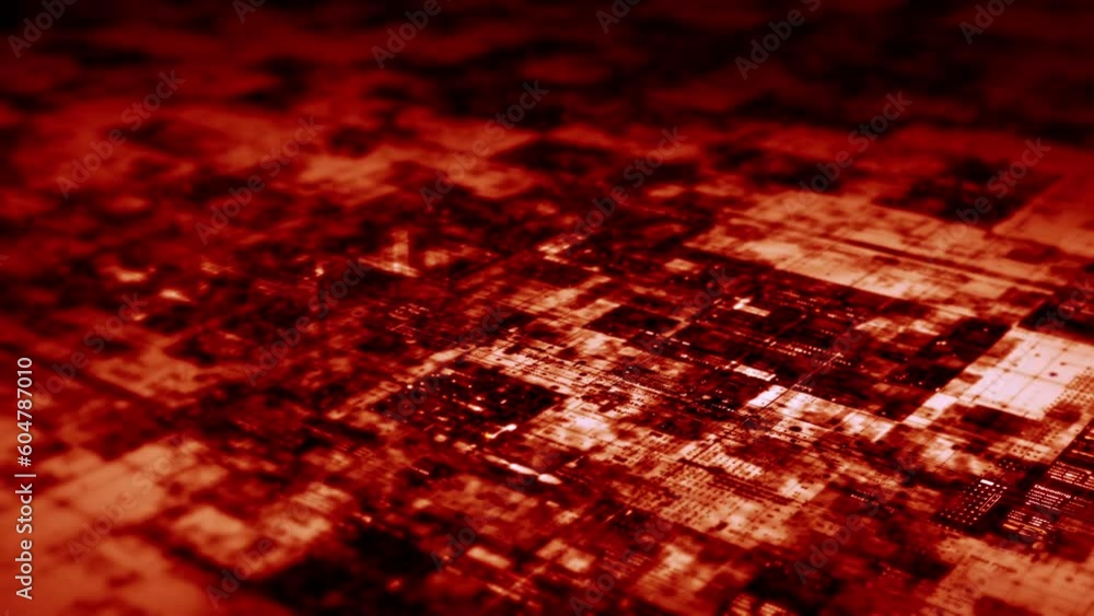 Aufkleber advanced motion graphic digital map data matrix cyber environment simulation big data analytic artif