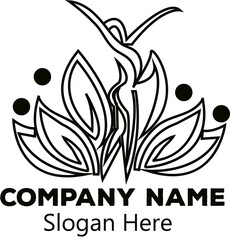 company logo design , fitness logo , girls symbolizes health logo