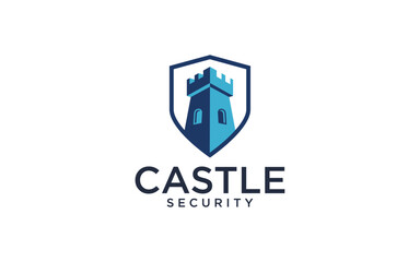 castle security logo design, Security guard logo design vector.