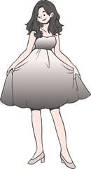 Fototapeta premium Girl Korean Fashion