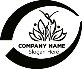  company logo design , fitness logo , girls symbolizes health logo