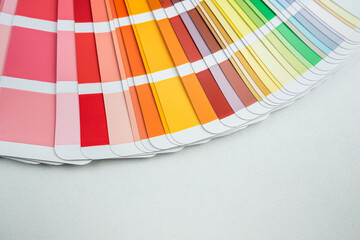 Fototapeta na wymiar bright various color as palette closeup