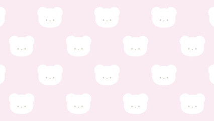 ふわふわしろくまちゃんのお顔壁紙♪