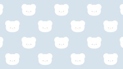 ふわふわしろくまちゃんのお顔壁紙★