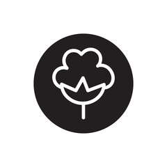 cotton flower fabric icon