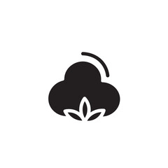 cotton flower fabric icon