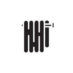 fabric shower towel icon