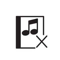delete file music icon