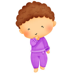 Abraham story in the Bible of christian clipart.watercolor design for teaching kids at church or bible class.