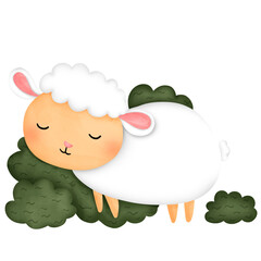 Abraham story in the Bible of christian clipart.watercolor design for teaching kids at church or bible class.