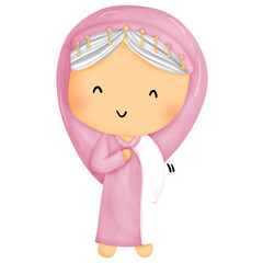 Abraham story in the Bible of christian clipart.watercolor design for teaching kids at church or bible class.