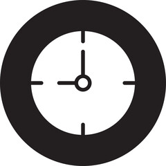 clock glyph icon