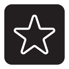 Obraz premium star glyph icon