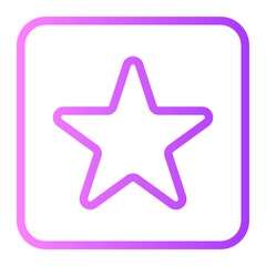 Obraz premium star gradient icon