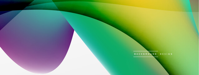 Abstract background. Fluid gradient color wave template for wallpaper, banner, background or landing