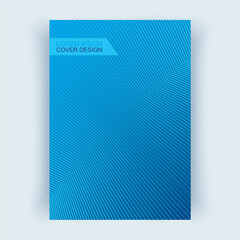 Cover layout, vertical orientation. Cover with abstract lines.