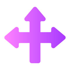 Obraz premium triple arrows gradient icon