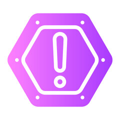 warning gradient icon