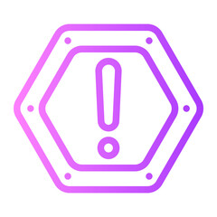 warning gradient icon