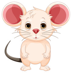 Cute rat cartoon character