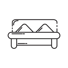 bed icon outline