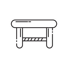 Coffee table icon outline