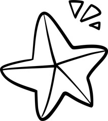 christmas star outline 