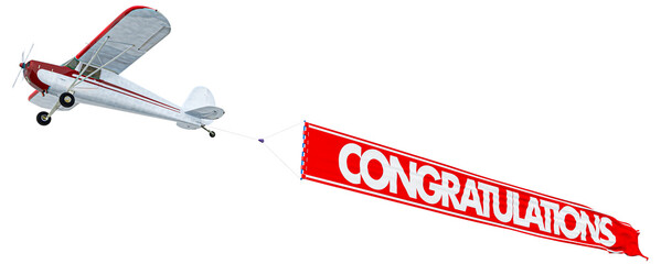 Flying advertisement special offer © FrankBoston