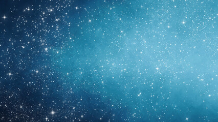 手描きの水彩の星空、キラキラ背景
