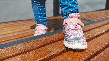 children's sports shoes sneakers. сlose up